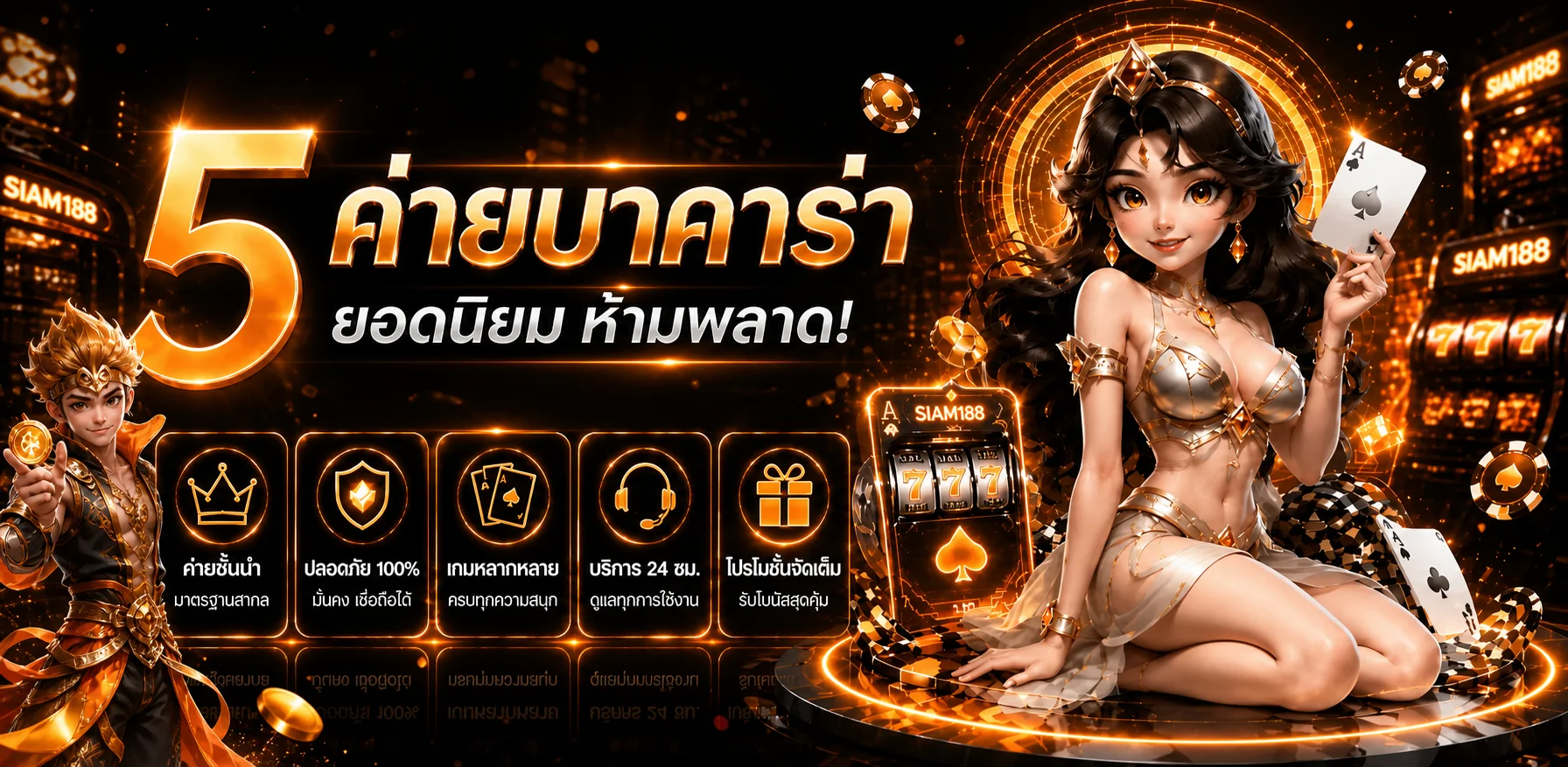 SIAM188 สล็อตออนไลน์และเกมมือถือโทนส้มดำ